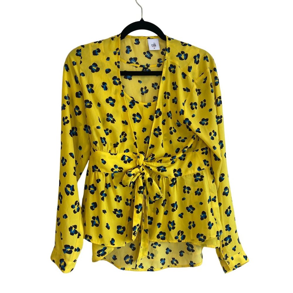 CAbi Sunny Set Limited Edition Wrap Tie Yellow Blouse Tank 2-Piece Set Medium - Picture 7 of 15